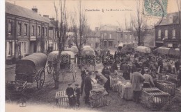 CPA - ESCARBOTIN 80 SOMME - LE MARCHE AUX PORCS - Friville Escarbotin