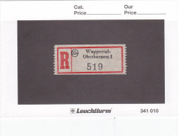 Einschreibezettel R -  Deutschland -   22a Wuppertal Oberbarmen 1 - 519 - R- & V- Vignette