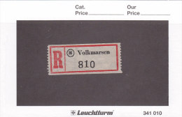 Einschreibezettel R -  Deutschland -   16 Volkmarsen 810 - Etiquettes 'Recommandé' & 'Valeur Déclarée'