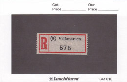 Einschreibezettel R -  Deutschland -   16 Volkmarsen 675 - R- & V- Vignette