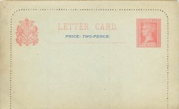 AUSTRALIE - VICTORIA - LETTRE CARTE POSTALE  - ENTIER POSTAL ONE PENNY ROUGE - Cartas & Documentos