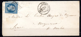 5/ France  : N° 14 SUR  LETTRE   , Cote : 5,00 € , Disperse Belle Collection ! - 1853-1860 Napoleone III