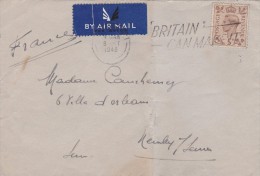 LSC  DEPART DE LONDRE- GRANDE BRETAGNE -   8 OCT 1946 - Poststempel