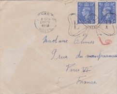 LSC  DEPART DE WORKSOP- GRANDE BRETAGNE -   24 NOV.1947 - Poststempel