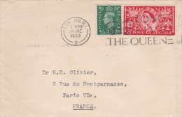 LSC  DEPART DE LONDON - GRANDE BRETAGNE -   24 JNE 1953 - Postmark Collection