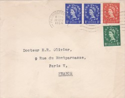 LSC  DEPART DE PADDINGTON - GRANDE BRETAGNE -   28 NOV. 1954 - Postmark Collection