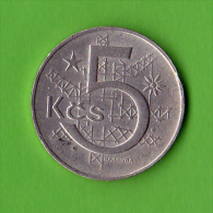 TCHECOSLOVAQUIE / CESKOSLOVENSKA / 5 KCS / 1968   - BEL ETAT - Tchécoslovaquie