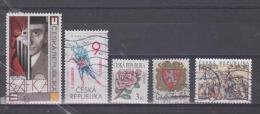 Tchéquie Lot De 5 Timbres  Oblitérés Différents - Used Stamps