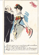 Illustrateur ROBERT Lucien, Art Nouveau Couple, Publicité Maggi, état Moyen - Robert