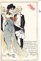 Illustrateur ROBERT Lucien, Art Nouveau Couple, Publicité Maggi, - Robert
