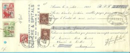 321+339 Op "change à L'ordre" Met Stempel ANTWERPEN Met Firmaperforatie (perfin) "BDC" - 1934-51