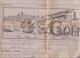 Payerne - Brandons Journal De La Fête 1925 “ Le Goûme ” ; 6 Pages De 56 / 38 Cm - Fasching & Karneval
