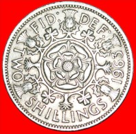 ★TUDOR ROSE: UNITED KINGDOM★ FLORIN 1963! LOW START ★NO RESERVE! - J. 1 Florin / 2 Shillings