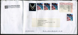 USA - Postal Used Mail Cover, From New York NY To Konya/Turkey, Self Adhesive. - Non Classés