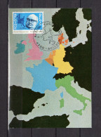 Carte Maximum De 1978 " ACTION EUROPEENNE : P.H SPAAK ". N° YT 1882. Parfait état. CM - 1971-1980