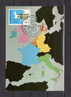 Carte Maximum De 1978 " ACTION EUROPEENNE : 20 ANS DU TRAITE DE ROME ". N° YT 1881. Parfait état. CM - 1971-1980