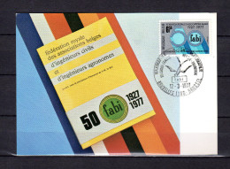 Carte Maximum De 1977 " 50 ANS DE LA FABI ". N° YT 1836. Parfait état. CM - 1971-1980