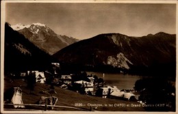 CHAMPEX..LE LAC ET GRAND COMBIN...CPSM PETIT FORMAT - Cham