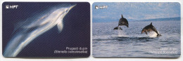 DOLPHIN DAUPHIN - Phonecards Telecartes Telefonkarten, 2 Pieces - Delphine