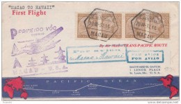 RARE LETTER  MACAO/HAWAI  1937 - Storia Postale