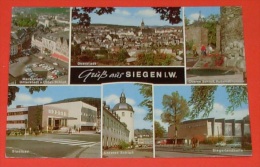 Gruss Aus Siegen I. W. :::: Carte Multi Vues ::: Marktplatz - Oberes Schloss - Siegerlandhalle ----- 335 - Siegen