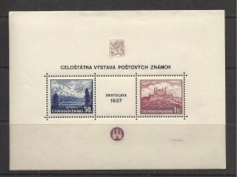 Czechoslovakia 1937 Mi Block 1 MNH ** - Ungebraucht