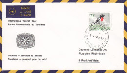 Australia LUFTHANSA Air Mail Luftpost Par Avion International Tourist Year SYDNEY NSW 1967 Cover Brief Bird Vogel Oiseau - Brieven En Documenten