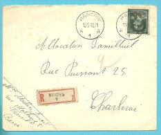 724T (-10%) Op Brief Aangetekend Met Stempel MARCHIN - 1946 -10%