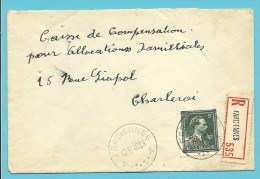 724T (-10%) Op Brief Aangetekend Met Stempel FARCHIENNES - 1946 -10%