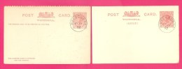 AUSTRALIE - VICTORIA - CARTE POSTALE  - ENTIER POSTAL AVEC CARTE RETOUR ATTENANTE - CACHET MELBOURNE 1902 - Cartas & Documentos