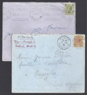 MONACO - 2 Lettres Pour L' Algérie  En 1930 - Cartas & Documentos
