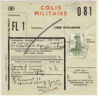 Bahnpost - Colis Militaire - 19.7..1960 - Refb3 - Sonstige & Ohne Zuordnung
