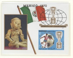 MANAMA Imperforated Block With Overprint Winner Mint Without Hinge - 1970 – Mexico