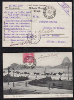 Brazil Brasil 1907 Picture Postcard Boatafogo RIO To LA PALISSE France - Covers & Documents