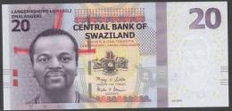 SWAZILAND :  20 Emalageni – 2010 -  UNC - Swaziland