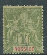 Nossi-Bé N° 39 O Type Groupe : 1 F. Vert-olive, Oblitération Légère, Sinon TB - Used Stamps