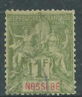 Nossi-Bé N° 39 O Type Groupe : 1 F. Vert-olive, Oblitération Légère, Sinon TB - Oblitérés