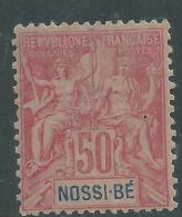 Nossi-Bé N° 37  X Type Groupe : 50 C. Rose,  Trace De Charnière, Sinon TB - Nuevos