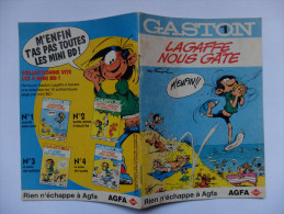 BANDE DESSINEE - FRANQUIN - GASTON - N°1 - LAGAFFE NOUS GÂTE - PUBLICITE AGFA - PETIT FORMAT - 1996 - Franquin