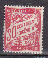 N° 33 Taxes 30c Rouge Carminé  Neuf Avec Charnière - 1859-1959 Neufs