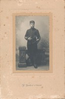 Photo Ancienne 6x9cm Portrait D´un Militaire Du 77ème Régiment D'Infanterie - Photo Galais à Cholet - Guerre, Militaire