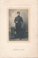 Photo Ancienne 6x9cm Portrait D´un Militaire Du 77ème Régiment D´Infanterie - Photo Galais à Cholet - Guerre, Militaire