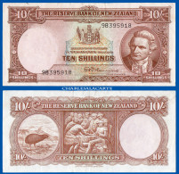 1967 NEW ZEALAND 10 SHILLINGS  CAPTAIN COOK  KIWI BIRD KRAUSE 158d GOOD / FINE CONDITION - Nieuw-Zeeland