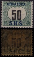 1918 Yugoslavia Croatia Hungary SHS - Postage DUE Porto - 50 F - Mi 34 - Local Issue / Occupation - MH - Ungebraucht