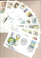 Italia - Annata 1985 Su 22 Buste FDC (manca Busta Serie 1715/8; 1725/8; 1729/32 E BF1) - Filagrano - 1984 - Lotto 1 * G - Full Years