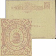 Allemagne 1890. Poste Privée Hansa, De Dresde. Curiosité, Manques De Couleur Au-dessus Et à Droite De La Ruche - Abeilles