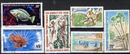 Afars Et Issas Petit Lot De 6 Timbres Usati Catalogo € 13,60 - Oblitérés