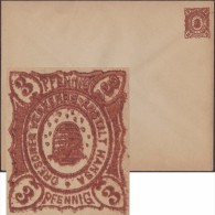 Allemagne 1889. Poste Privée Hansa, De Dresde. Curiosité, Impression Double Et Maculée. Ruche - Abeilles