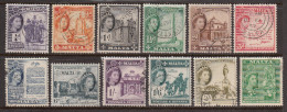 Malta 1956-58 Cancelled, Sc# , SG 266-270,272-274,276-278,280 - Malta (...-1964)