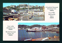 SCOTLAND  -  Oban  Dual View  Used Postcard As Scans - Ayrshire